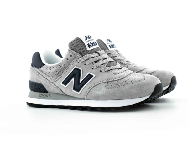 Кроссовки New Balance 574 "Grey/Navy" (W6007-19)