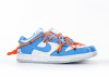Кроссовки Off-White x Futura x Nike Dunk Low OW UNC "Blue White" (М5508-9) [АС]