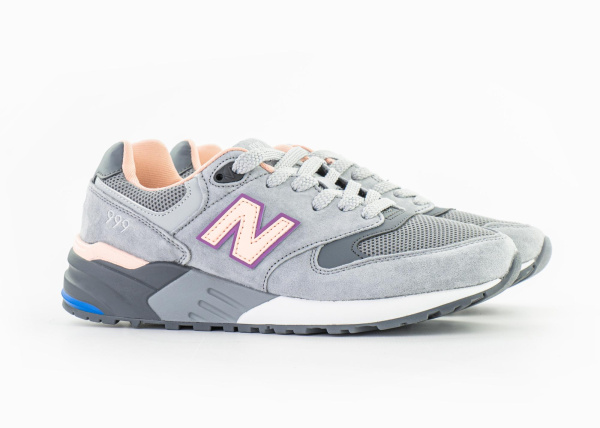 Кроссовки New Balance 999 "Grey/Pink" (424-10) [АС]