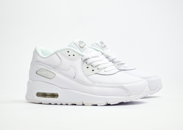 Кроссовки Nike Air Max 90 "White Leather" (2126-2) [ВС]