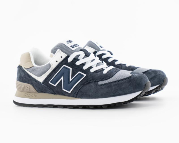 Кроссовки New Balance 574 Classic "Dk.Blue/Beige" (510-1)