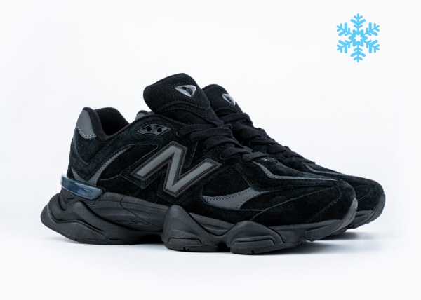 Кроссовки New Balance 9060 "Black" зимние (W905-1)