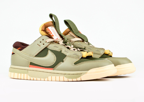 Кроссовки Nike Dunk Low Remastered "Olive" (254-1) [ВС]