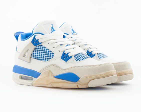 Кроссовки Nike Air Jordan 4 Retro "Blue" (W5003-64) [СС]