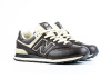 Кроссовки New Balance 574 "DK.Brown/White" (845-35) [ВС]