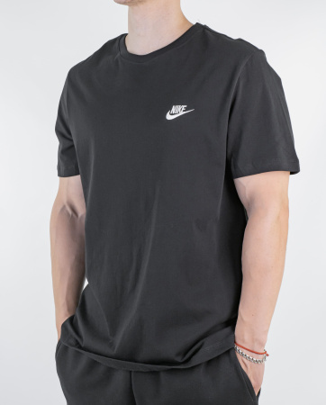 Футболка мужская Nike (Ts-N-2020) (S, Черный)