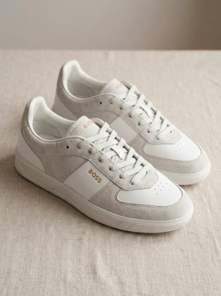 Кеды Hugo Boss Brandon "Grey/White" (7800-3)