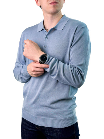 Джемпер с воротником поло мужской (5087)