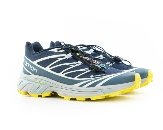 Кроссовки Salomon XT-6 "DK. Blue/White/Yellow" (Q55-3) [ВВ]