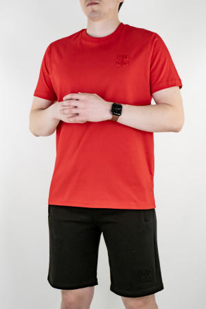 Костюм футболка + шорты Hugo (7002269/7045007) (XXXL, Красный/Черный)