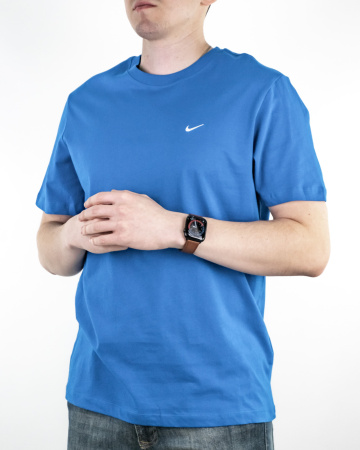 Футболка Nike с логотипом (21039164) (S, Синий)