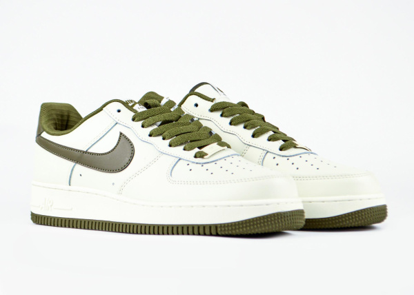 Кроссовки Nike Air Force 1 Low "White/Green" (W5500-33) [АС]