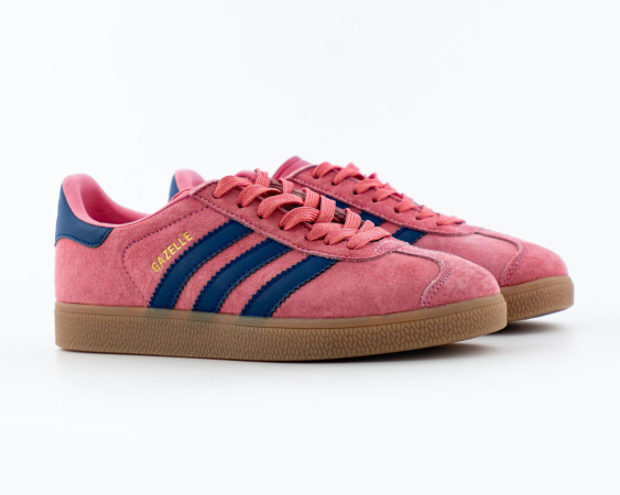 Кроссовки Adidas Gazelle "Semi Pink Spark Lucid Blue" (045-2)