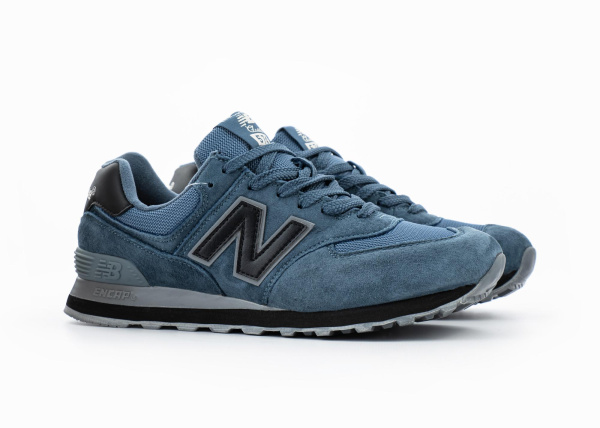 Кроссовки New Balance 574 "Blue/Black" (417-28) [АС]