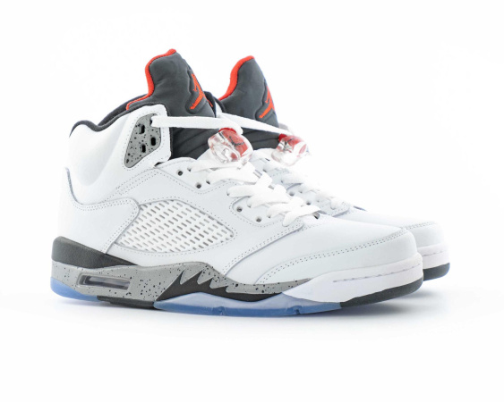 Кроссовки Air Jordan 5 Retro "White Cement" (5028-6) [СС]