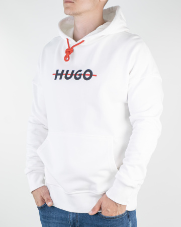 Худи Hugo Boss "Зачеркнут логотип" (12654) (XL, Белый)