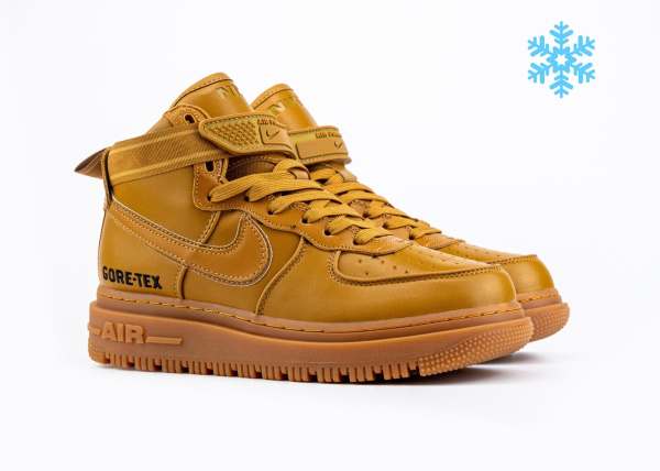 Кроссовки Nike Air Force 1 Gore-Tex Boot "Wheat" с мехом (512-30) [ВС]