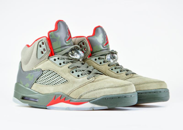 Кроссовки Nike Air Jordan 5 Retro GS "Camo" (5028-9) [ВС]