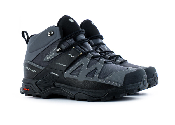 Ботинки Salomon X Ultra 4 Mid GTX "Black/mgnt/prlbl" зимние (410-3) [АС]