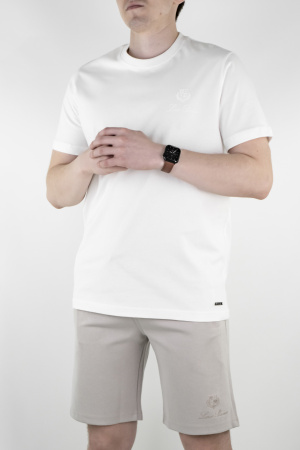 Костюм футболка + шорты Loro Piana (7002401/7048012) (M, Белый/Серый)