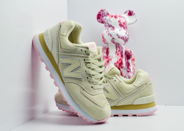 Кроссовки New Balance 574 "Beige/Gold" (510-33) [СС]