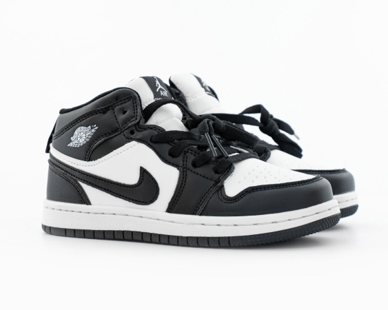 Детские кроссовкм Nike Air Jordan 1 High "Panda" (С583В-11)