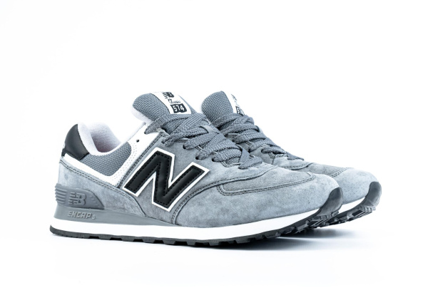 Кроссовки New Balance 574 "Grey/Black" (475-10) [АС]