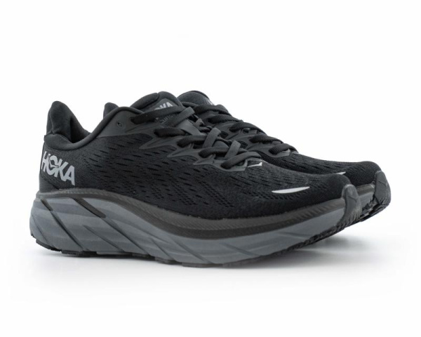 Кроссовки женские HOKA Clifton 8 "Black" (W312-4)