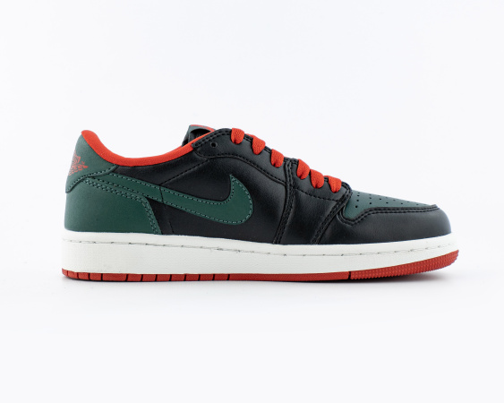 Кроссовки Wmns Air Jordan 1 Retro Low OG "Black Gorge Green" (002-3) от магазина vikingsmen.ru