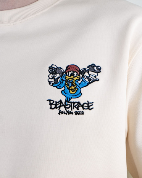 Свитшот LAHKIN'S "BEASTRAGE" (5228) (XL, Белый)