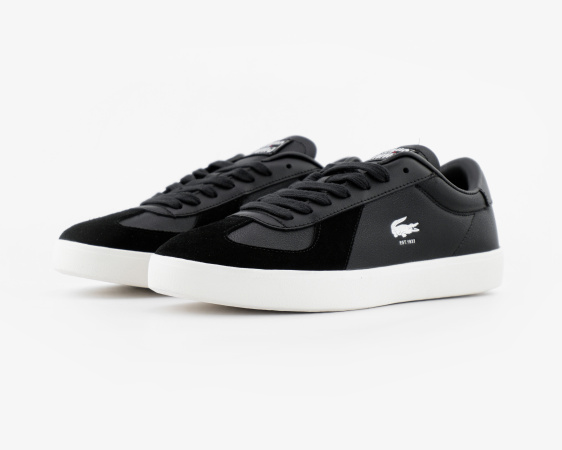 Кеды Lacoste Baseshot Pro 125 3 SMA "Black/Off White" (М7500-1) от магазина vikingsmen.ru