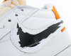 Кроссовки Nike Blazer Low 77 Jumbo "White/Black/Orange" (М5703-2) от магазина vikingsmen.ru