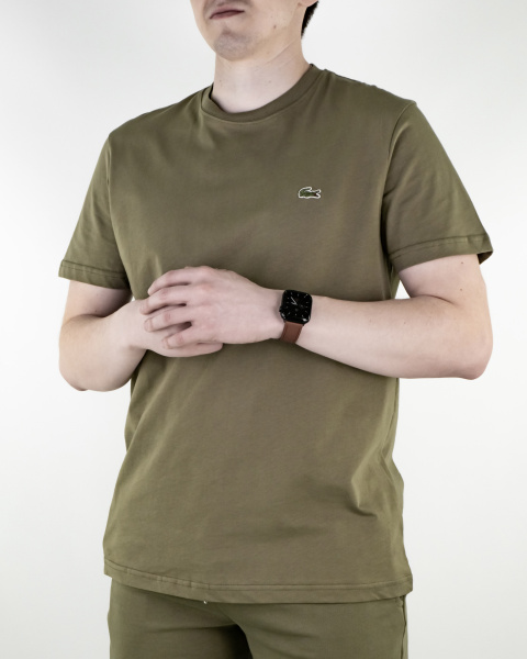 Костюм футболка + шорты Lacoste (21039477) (XL, Хаки)