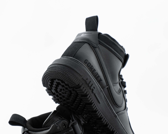 Кроссовки Nike Air Force 1 Gore-Tex Boot "Black" с мехом (512-10) [АА1] от магазина vikingsmen.ru
