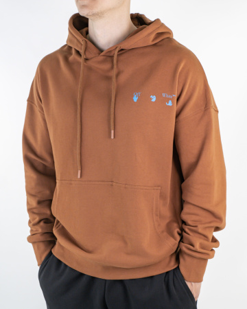 Детальное Изображение Худи "Off White" принт "ладони" (97485)