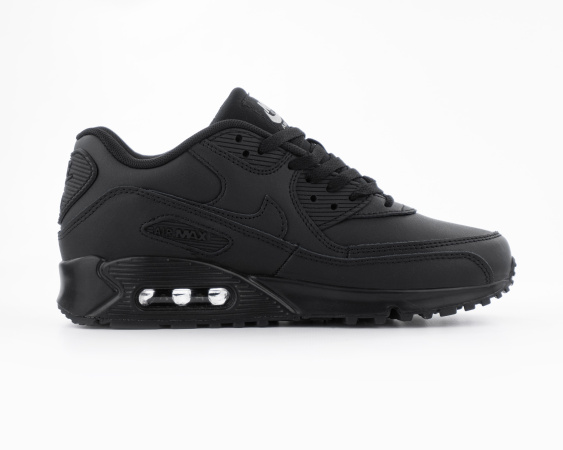 Кроссовки Nike Air Max 90 Leather "Triple Black" (М2126-1) от магазина vikingsmen.ru