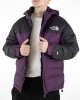 Куртка зимняя The North Face (5515) (XL, Черный/Фиолетовый)