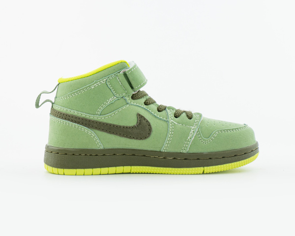 Детские кроссовки Nike Air Jordan 1 High "Green Lobster" (С615-17) от магазина vikingsmen.ru