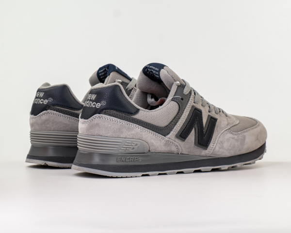 Кроссовки New Balance 574 "Gray/Dk.Blue" (417-6) от магазина vikingsmen.ru