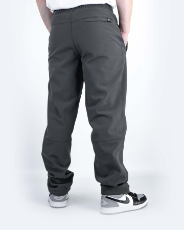 Брюки спортивные мужские Adidas на флисе (0076) (XL, Серый)