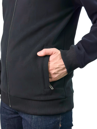 Кофта с замком Hugo Boss (4448) (M, Черный, 48 (M))