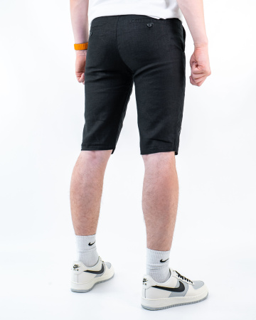 Шорты лен мужские Boss (21037508) (46-48 (W31), Черный, M)