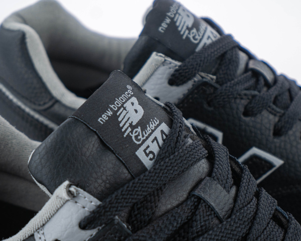 Кроссовки New Balance 574 "Black/Grey" (845-33) [АС] от магазина vikingsmen.ru