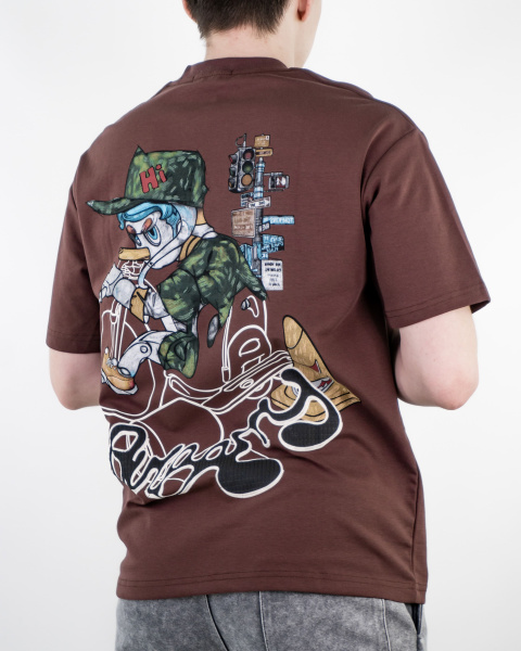 Футболка мужская LAHKIN'S "HI" (5275) (XXL, Коричневый)