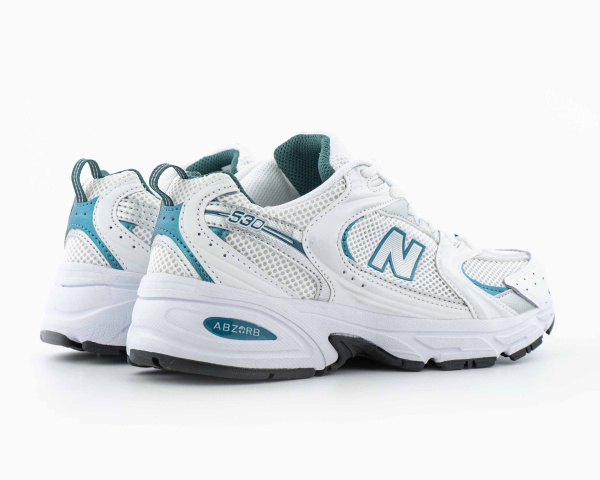Кроссовки New Balance 530 "White Silver Green" (W016-5) от магазина vikingsmen.ru