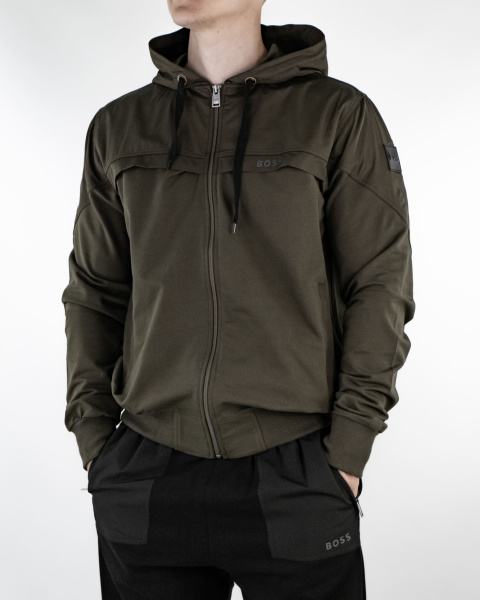 Костюм спортивный мужской BOSS (95-4104-ТК) (M, Хаки/Черный)