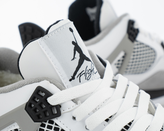 Кроссовки Nike Air Jordan 4 "Military Black" с мехом (M526-11)|CA| от магазина vikingsmen.ru