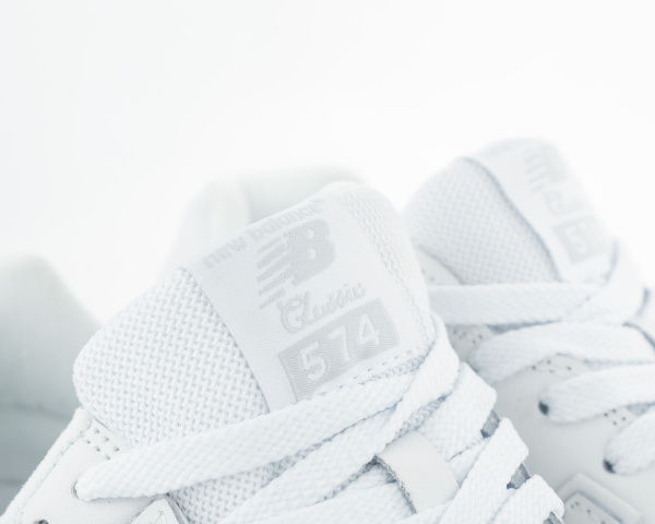 Кроссовки New Balance 574 "White/Beige" (456-12)[СС] от магазина vikingsmen.ru