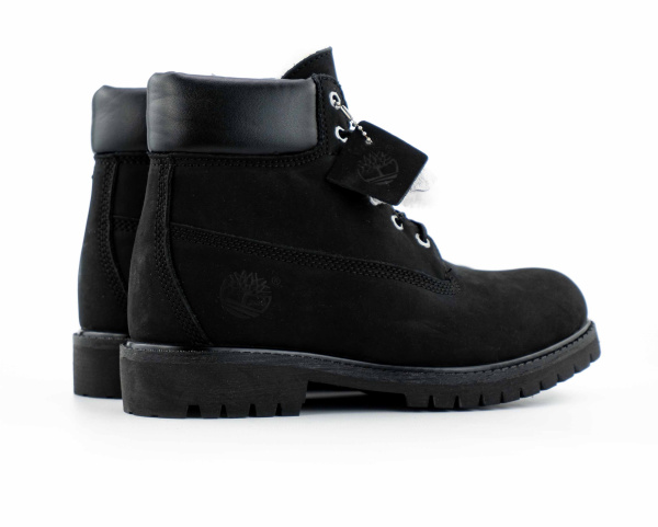 Ботинки Timberland 6 Inch Premium Boot "BLACK" с мехом (237-1) от магазина vikingsmen.ru