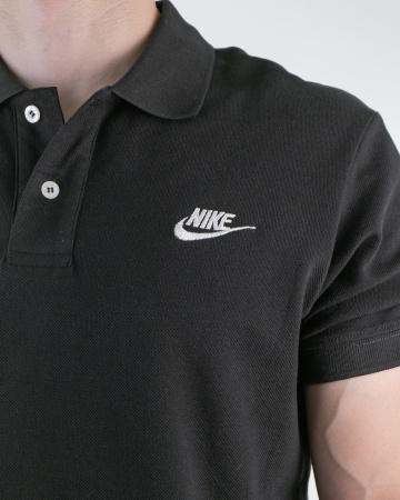 Рубашка поло мужская Nike (TР-N-1001) (L, Черный)